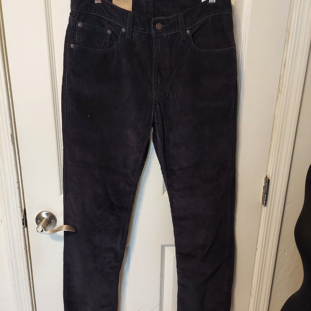 Levi's Corduroy Flat Front Straight Leg Pants Sz 31×30